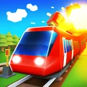 Conduct THIS! – Train Action app icon, a red and blue train on a track